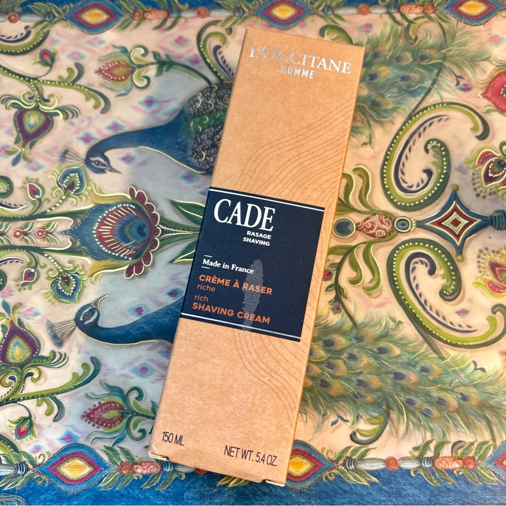 L'OCCITANE Cade Shaving Cream: Rich, Creamy Foam, Smooth Shave, With Shea Butter